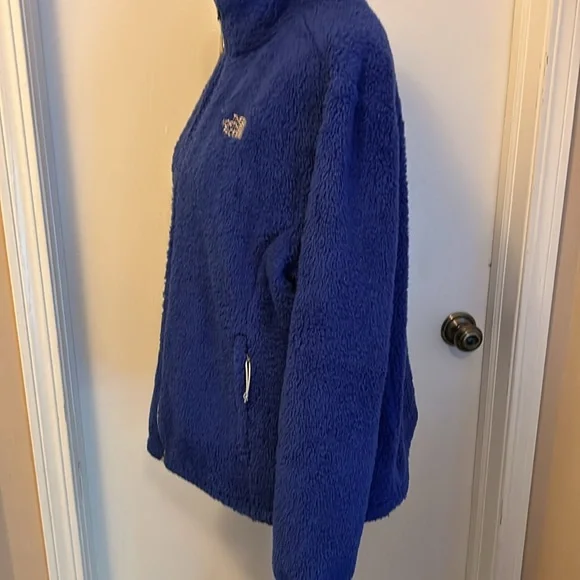THE NORTH FACE Purple Sherpa Fleece, Full Zip Jacket, X Large - Picture 3 of 14